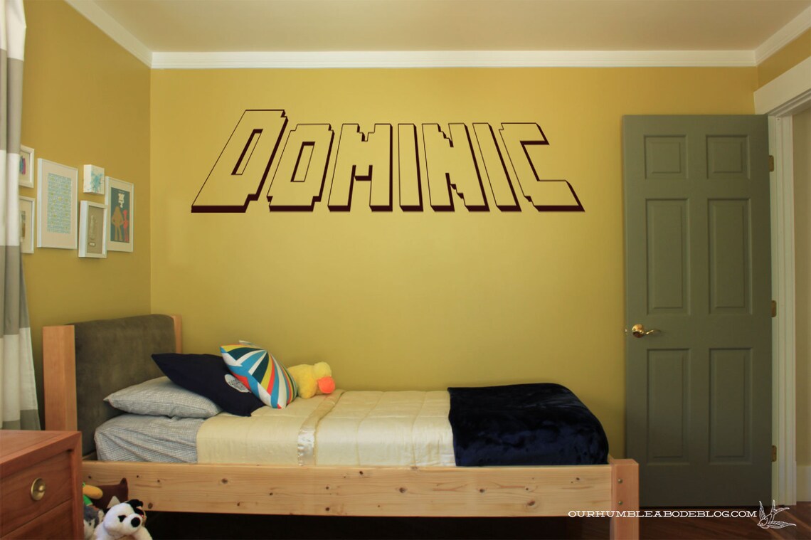 Personalized Gaming Wall Decal Choose Your NAME Custom Gamer Etsy