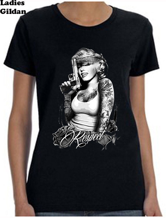 Marilyn Monroe Tattooed Graphic Tee, Respect Design - Etsy