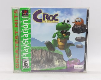 Croc Legend of the Gobbos Playstation Auténtico CIB Completo Probado y Funcionando PS1 Playstation one