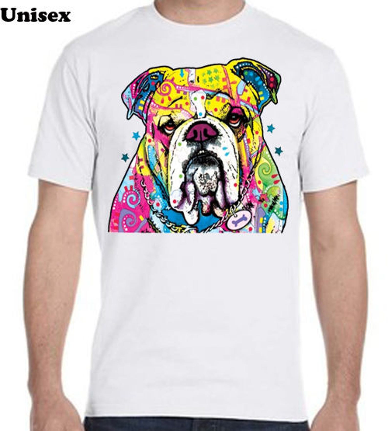 Bulldog Neon Teeshirt Neon Tee Shirt Cool Tee Shirts Etsy