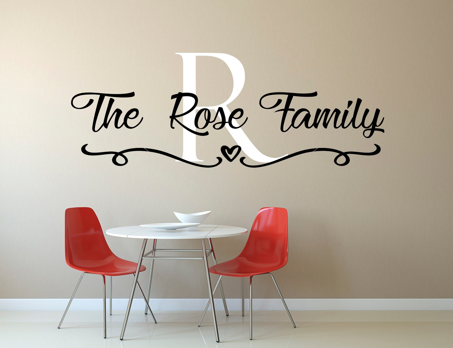 Custom Family Last Name Wall Decal Sticker Wall Art Sticker Etsy
