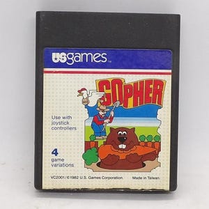 Gopher Cartridge only for Atari 2600 Tested & Working