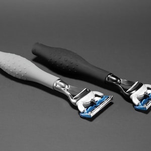 2nd Generation Razor-Grip Shaving Razor, Rubber Handle Shaving Razor, Accessible Shaving Razor, No-Slip-Grip Shaving Razor, Wet Shave Razor