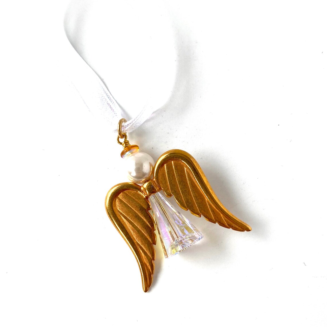 Crystal Angel Christmas Tree Ornament Etsy