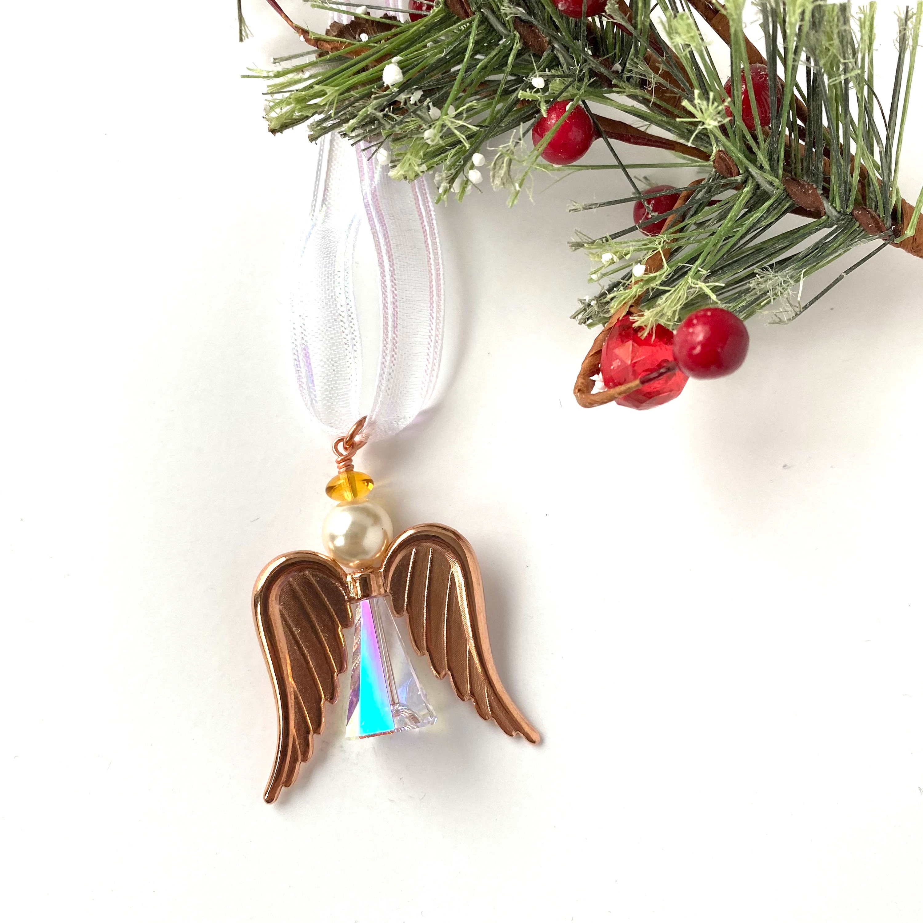 Crystal Angel Christmas Tree Ornament Etsy
