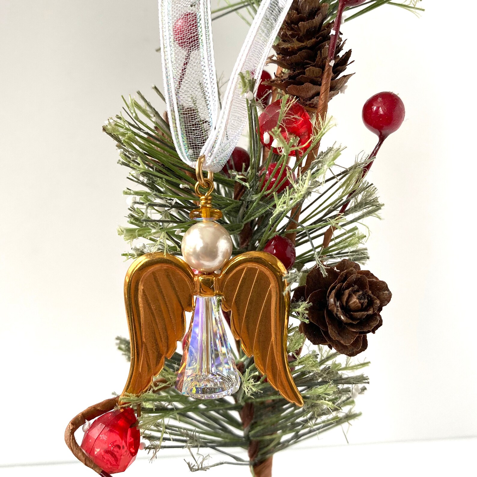Crystal Angel Christmas Tree Ornament Etsy
