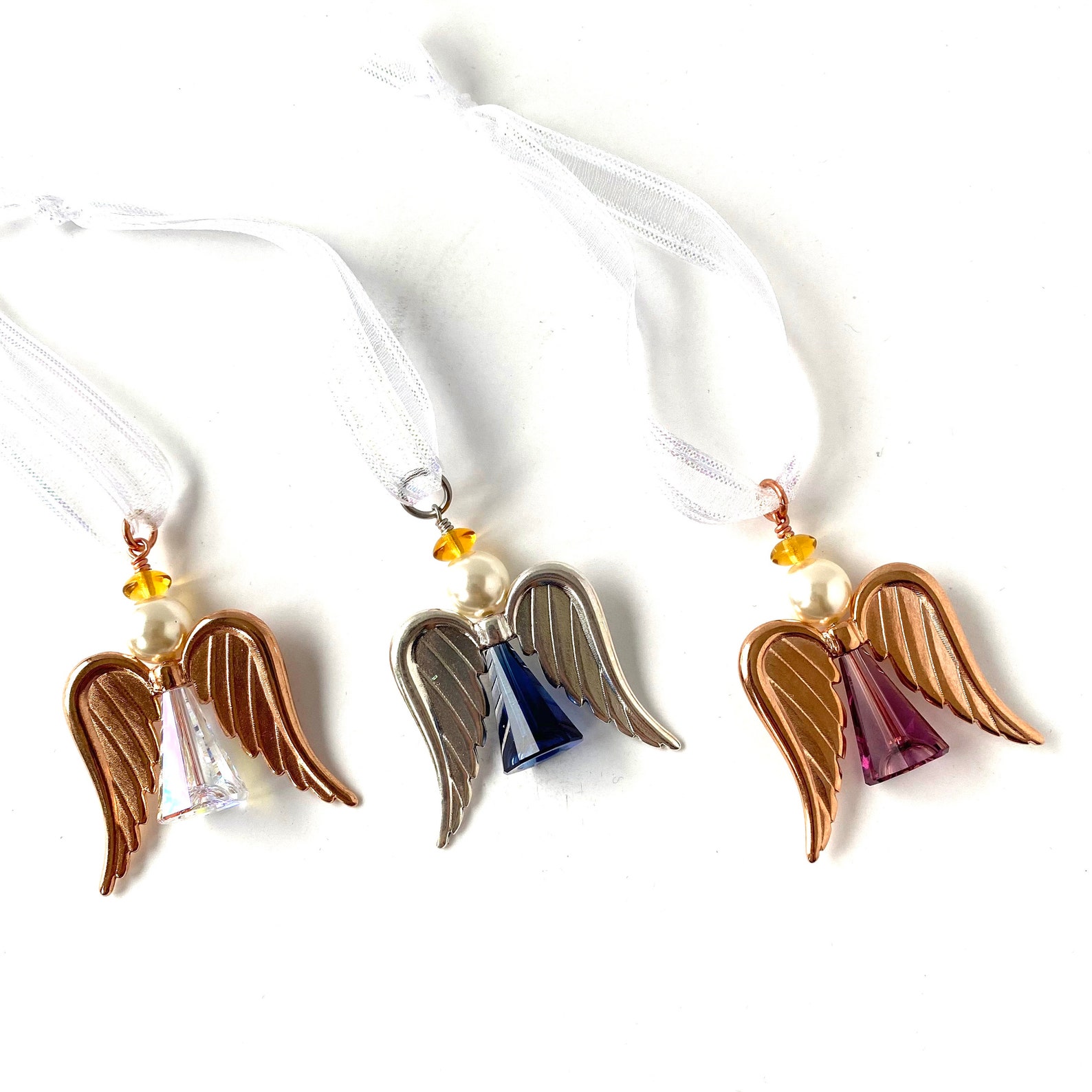 Crystal Angel Christmas Tree Ornament Etsy