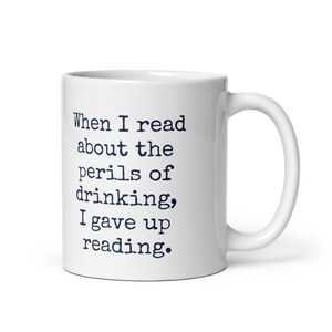Drinking Funny, Perils Drinking Humor, Give up Drinking, Party Funny, Housewarming, Cocktail Party Gift, Thank you, Teen to Parent, Friends