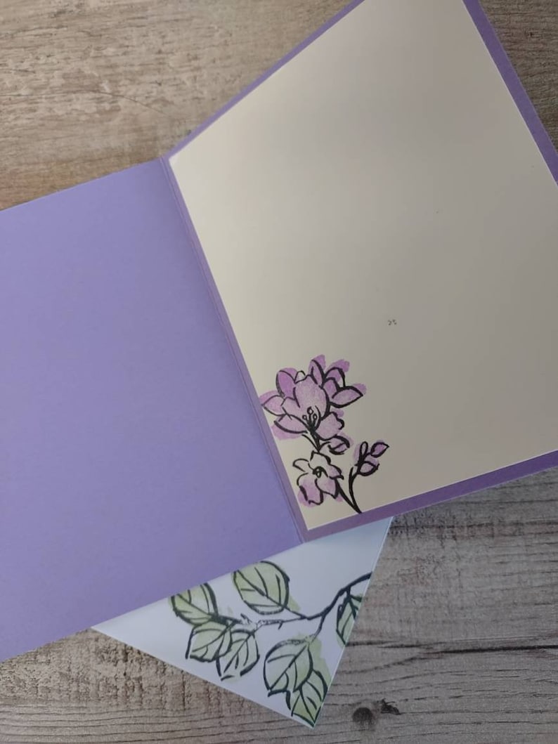 Four Beautiful Handmade Note Cards With Decorative Envelopes Suitable For Any Occasion READY TO SHIP!