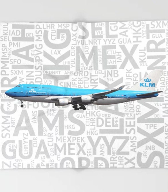 Klm Boeing Klm 747 - Etsy