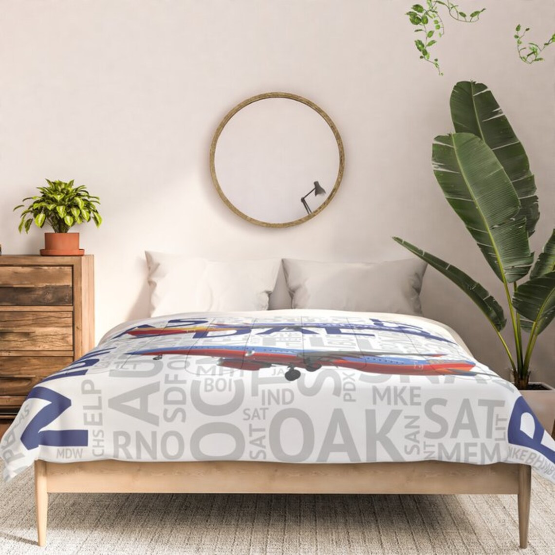 737's With Airport Codes Comforter Etsy