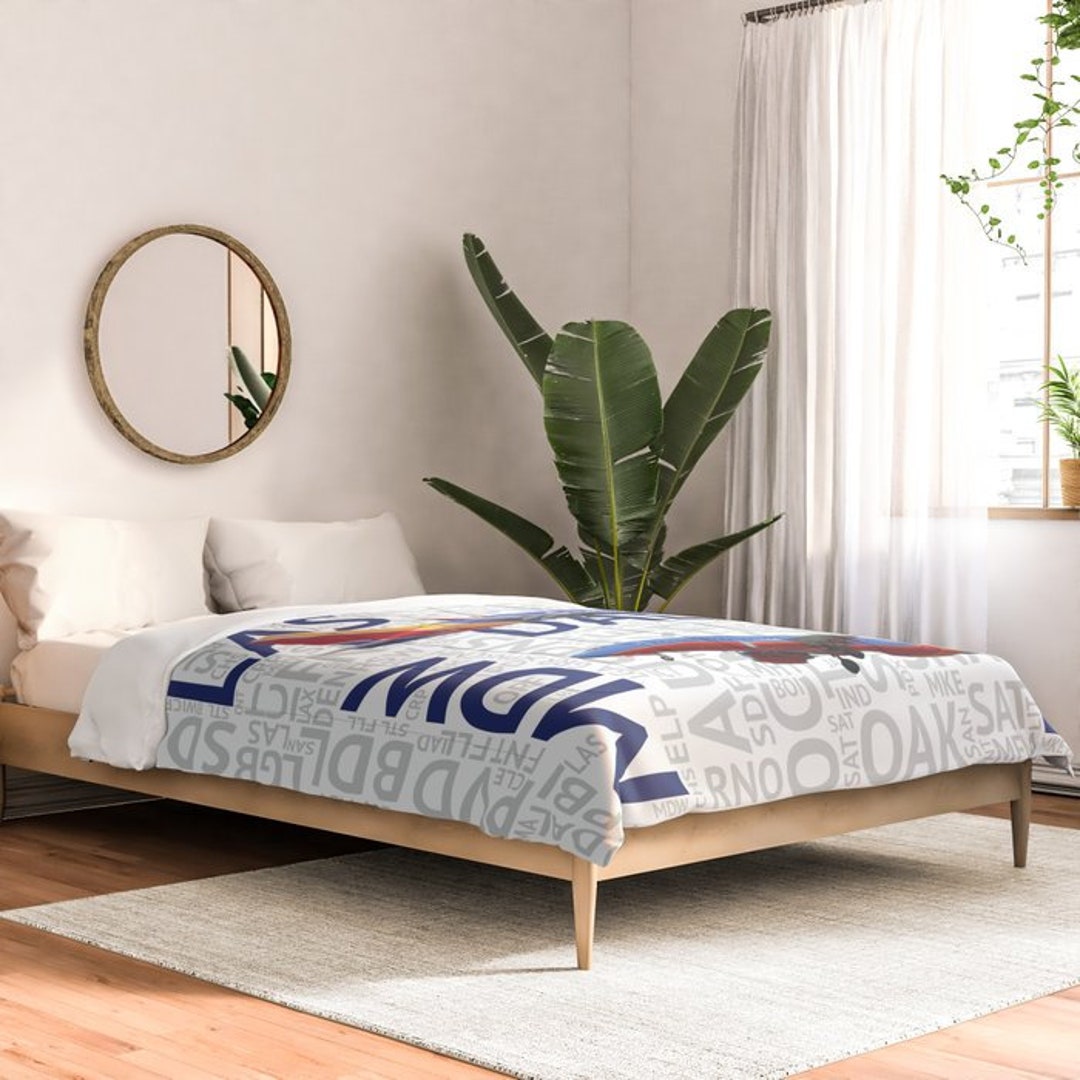 737's With Airport Codes Comforter Etsy