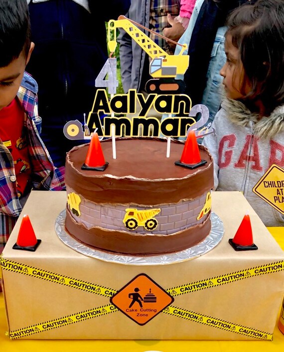 Construction Truck Cake Topper Custom Construction Birthday Etsy