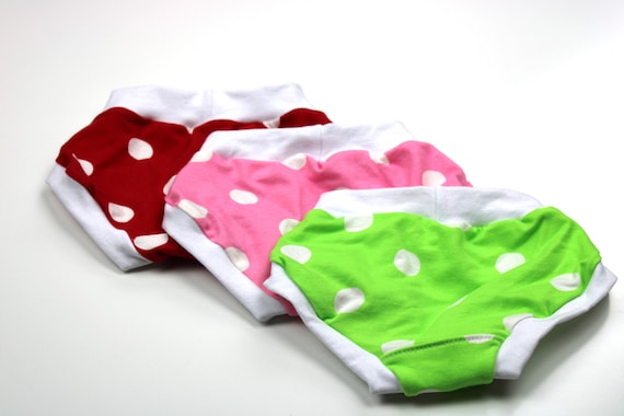 Toddler Underwear Polka Dot Panties Girls Panties Set Cotton Underwear for  Girls Soft Underwear Scrundies Scrundlewear 