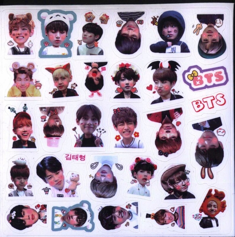 cute bts stickers etsy