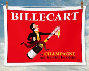 Billecart Tea Towel | Printed in Australia | Kitchen Towel | Linen Blend | Kitchen Decor | Gift Idea