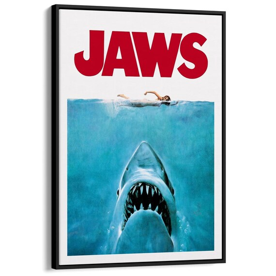 Jaws Retro Wall Print | Movie Poster | Shark | Big Fish