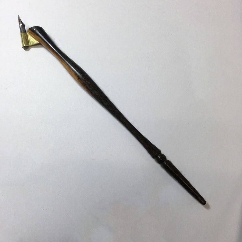 Texas Ebony oblique pen holder