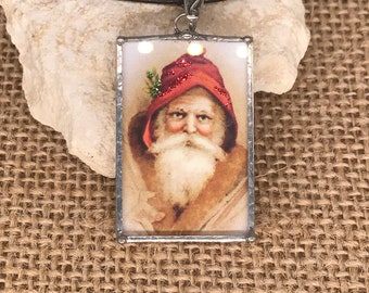 Vintage Santa Necklace