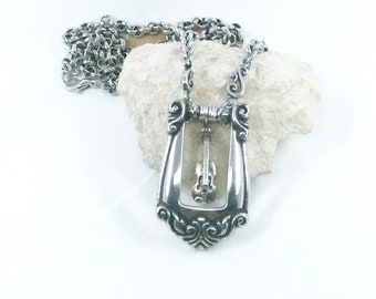 Silver Jewelry, Sterling Necklace, Brighton Jewelry, Buckle Jewelry