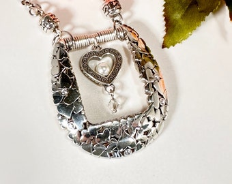 Heart Necklace, Brighton Jewelry, Buckle Jewelry