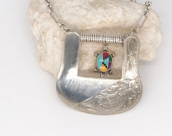 Western Necklace, Vintage Jewelry, Brighton Jewelry, Turquoise Jewelry