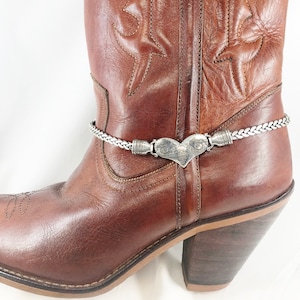 Boot Jewelry, Heart Boot Bracelet, Brighton Jewelry, Cowgirl Jewelry