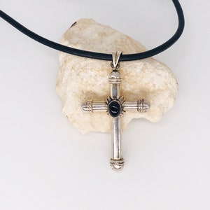 Western Necklace, Southwestern Jewelry, Sterling Cross Necklace, Western Jewelry