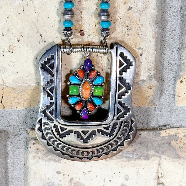 Belt Buckle Necklace Etsy