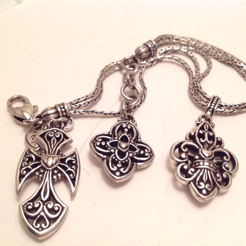 Vintage Brighton Two Tone Necklace Vintage Jewelry Brighton Etsy