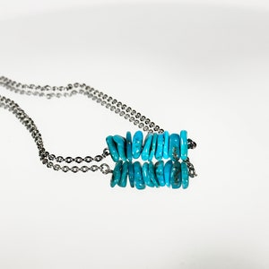 Western Necklace, Turquoise Necklace, Cowgirl Jewelry, Bar Necklace