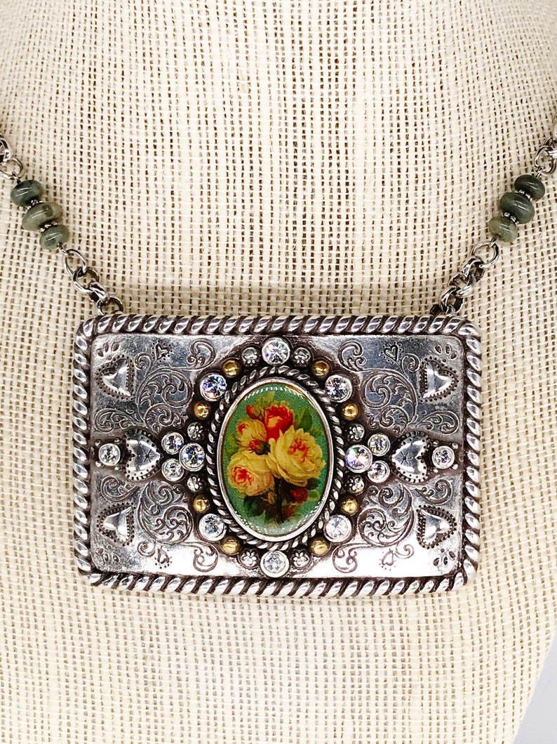 Vintage Brighton Necklace Buckle Jewelry Brighton Jewelry Etsy Nederland