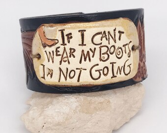 Cuff Bracelet, Leather Bracelet, Western Jewelry