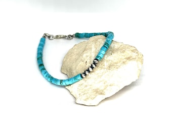 Turquoise Bracelet, Beaded Bracelet, Western Jewelry