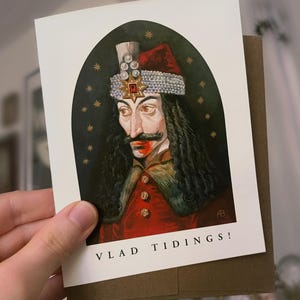 Vlad Tidings Grußkarte Dracula Vlad the Impaler Gothic Karte