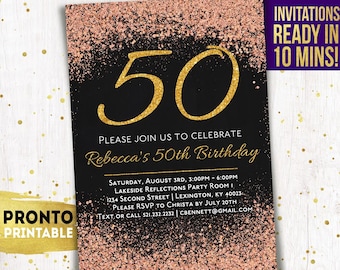 50Th Female Birthday Invitations 9