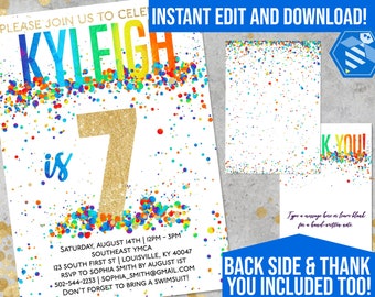 7th Birthday Invitations From Greeting Card Universe