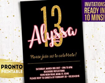 21st birthday invitations etsy