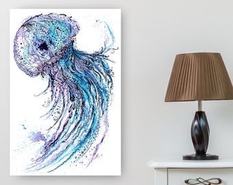 Jellyfish Cross Stitch Pattern, Large Cross Stitch Pattern, 24x36 Cross Stitch Pattern
