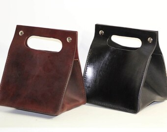 leather tiffin bag