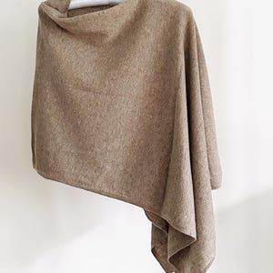Luxurious 100% Pure Cashmere Poncho - One Size Fits All