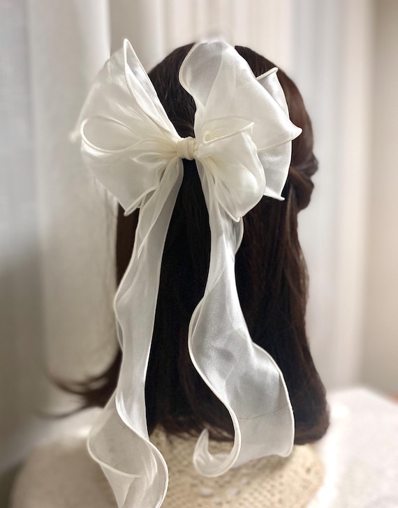 Elegant Handmade Organza Bow by HOLLYZ London – Perfect for Special Occasions and Everyday Glam!