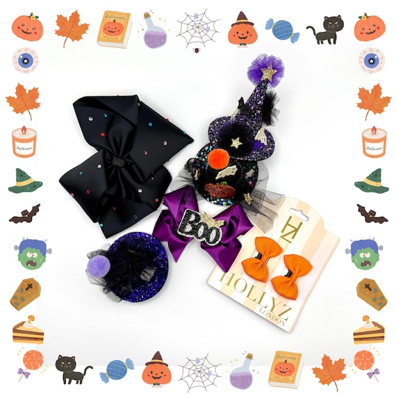 Limited Edition Halloween Hair Clips by HOLLYZ London – Perfect for a Spooky Celebration!