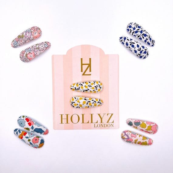 Liberty Print Handmade Hair Clips - Set of 2