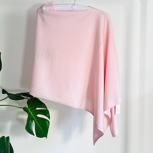 Luxurious 100% Pure Cashmere Poncho - One Size Fits All