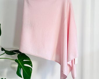 Luxurious 100% Pure Cashmere Poncho - One Size Fits All