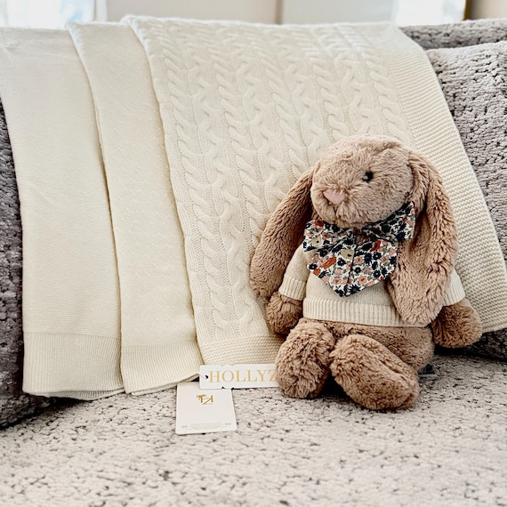 HOLLYZ 100% Pure Cashmere Baby Blanket - Ultra Soft, Breathable, Premium Gift