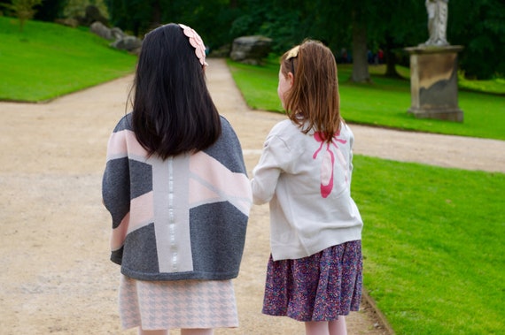 Ribbon Cashmere Poncho