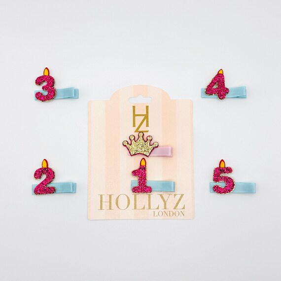 HZ Birthday Hair Clips