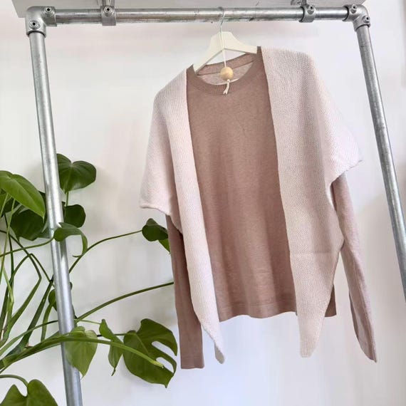 Pure Cashmere Shawl Wrap | 155g Luxury Knitted Poncho | Multiway Travel Scarf for Women